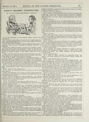 Punch's imaginary conversation. Mr. Benjamin Disraeli and Viscount Palmerston