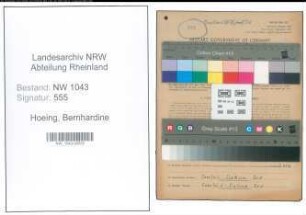 Entnazifizierung Bernhardine Hoeing , geb. 12.07.1918 (Milchprobenehmerin)