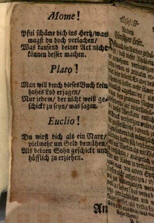 Ethica Complementoria : Das ist: Complementir-Büchlein, In welchem enthalten, eine richtige Art, wie man so wol mit hohen als niedrigen Stands-Personen: bey Gesellschafften und Fraue[n]-Zimmer Hofzierlich reden, und umgehen solle