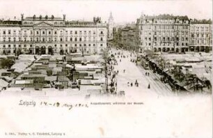 Leipzig. Augustusplatz während der Messe