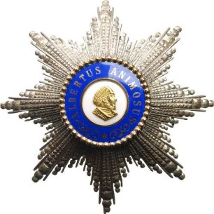 Königlich Sächsischer Albrechtsorden - Bruststern zum Großkreuz, 1. Modell