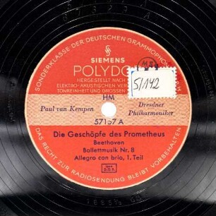 Die Geschöpfe des Prometheus (Ballettmusik Nr. 8)