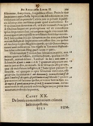 Caput XX. De bonis committentium crimen laese maiestatis