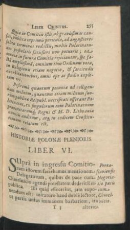 Historiae Polonae Plenioris Liber VI