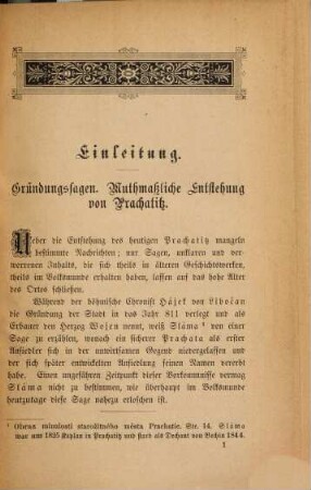 Prachatitz : Ein Städtebild. Mit besonderer Berücksichtigung der noch erhaltenen Baudenkmäler herausgegeben von Joseph Messner