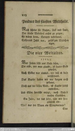 Die vier Weltalter. 1760