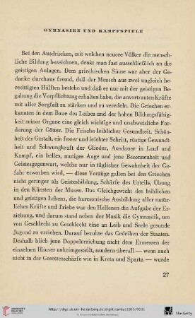 Gymnasien und Kampfspiele