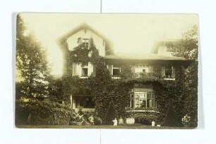 Postkarte Villa am Wehrhorn (Kleiner Wannsee) - Cornelie Richter an Hans Richter mit Photographie