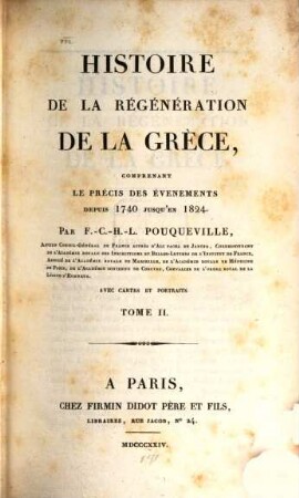Histoire de la régéneration de la Grèce : depui 1740 jusqu'au 1824, T. 2