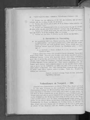 Verhandlungen zu Nowgorod. - 1392.