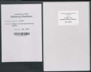 Reparatur der Schulgebäude zu Theenhausen (Amt Sparrenberg, Vogtei Werther)