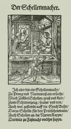 Schellenmacher, Holzschnitt, Amman 1568