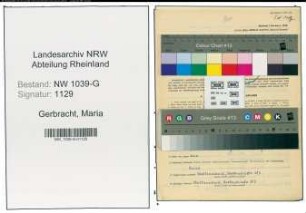 Entnazifizierung Maria Gerbracht , geb. 08.10.1891 (Lehrerin)