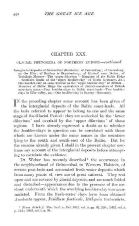 Chapter XXX. Glacial Phenomena of Northern Europe - continued