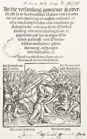 An die Versammlung gemeiner Bauernschaft