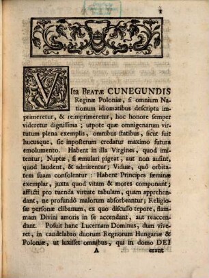 Vita beatae Cunegundis, regiae Hungariae principis ac deinde reginae Poloniae et patronae