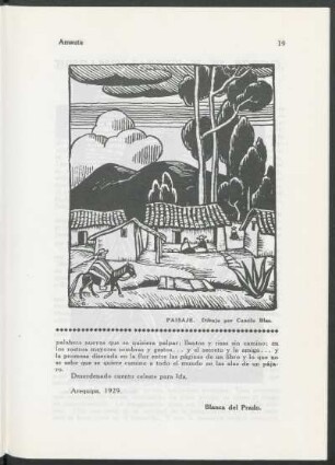 Paisaje : Dibujo por Camilo Blas