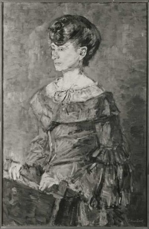 Kunstatudentin Bärbel : Hassebrauk, Ernst. Kunststudentin Bärbel. Öl auf Leinwand; 95 x 62 cm. 1950