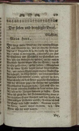 Der sieben und dreyßigste Brief. Glückstadt. - Der neun und dreyßigste Brief. Helgoland.
