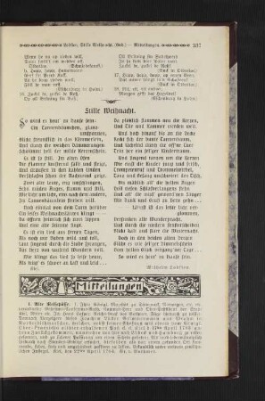 Gedicht: Stille Weihnacht.