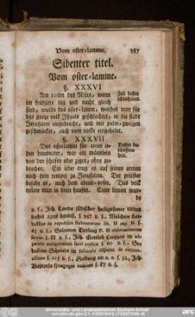 Sibenter titel. Vom oster-lamme.