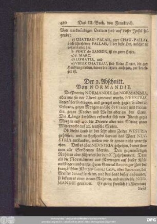Der 2. Abschnitt. Von Normandie.
