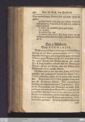 Der 2. Abschnitt. Von Normandie.