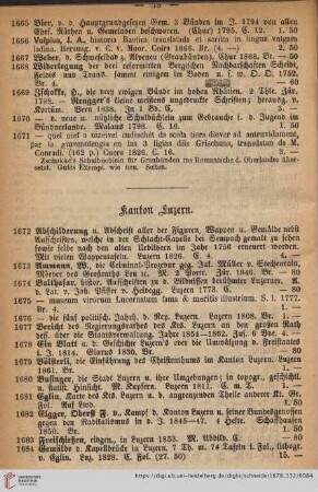 Kanton Luzern (Nr. 1672 - 1711)