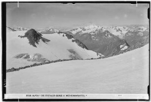Stubaier Alpen. Ötztaler Berge vorm Wütenkarsattel