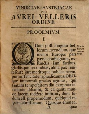 Vindiciae Austriacae Pro Aurei Velleris Ordine