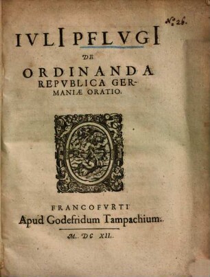 De ordinanda republica Germaniae oratio