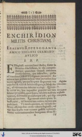 Erasmus Roterodamus Amico Iohanni Germano Aulico S. P. D.