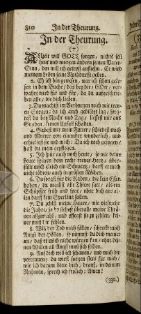 In der Theurung. - Reise-Lieder.