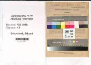 Entnazifizierung Eduard Schuchardt , geb. 27.10.1897 (Angestellter)