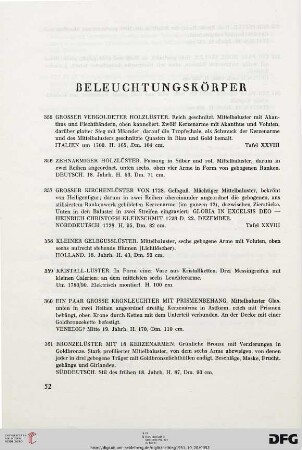 Beleuchtungskörper (Nr. 355-386)