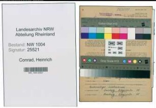 Entnazifizierung Heinrich Conrad , geb. 13.10.1898 (Arbeiter)