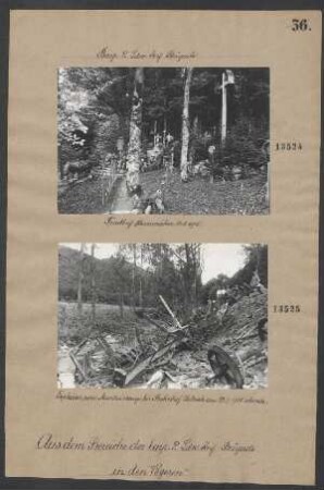 Explosion eines Munitionszugs beim Bahnhof Urbach, am 22.07.1915 abends