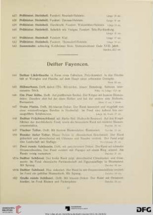 Delfter Fayencen (Nr. 644-710)