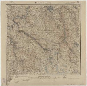 Section Eibenstock und Aschberg aus: Topographische Karte (Meßtischblätter) Sachsen