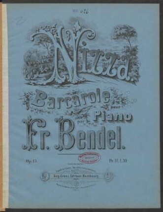 Nizza : Barcarole ; op. 13