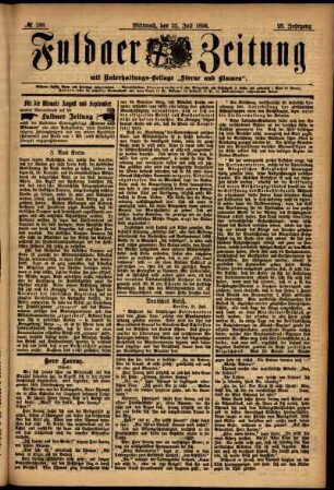 Ausgabe vom Mittwoch, den 22. Juli 1896.