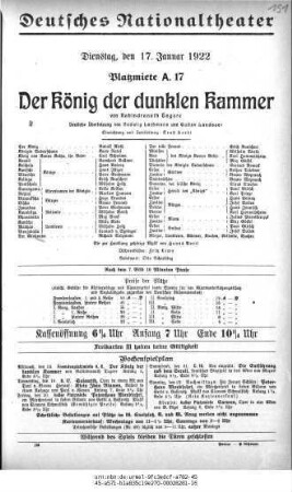 Der König der dunklen Kammer