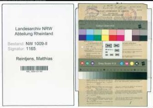 Entnazifizierung Matthias Reintjens , geb. 14.03.1898 (Polizeibeamter)
