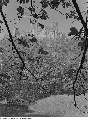 Eisenach. Blick auf die Wartburg