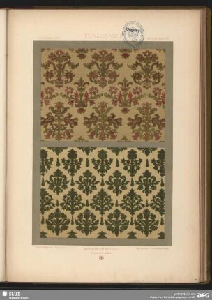 Gewebemuster mit floralen Ornamenten