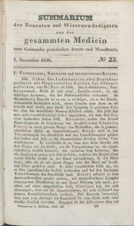 1. December 1838. No 23.