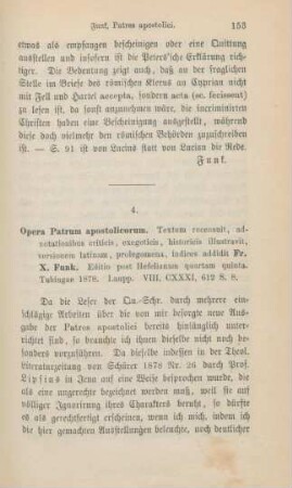153-162 [Rezension] Opera patrum apostolicorum