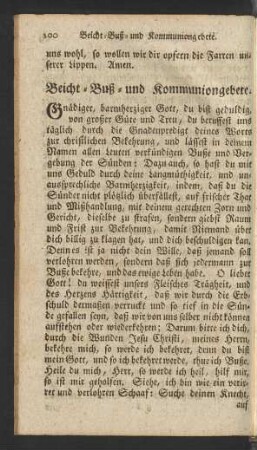 Beicht- Buß- und Kommunionsgebete