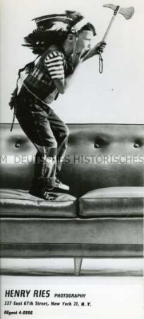 Werbekarte des Fotostudios von Henry Ries