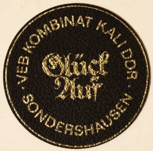 Bierdeckel VEB Kombinat Kali DDR Sondershausen